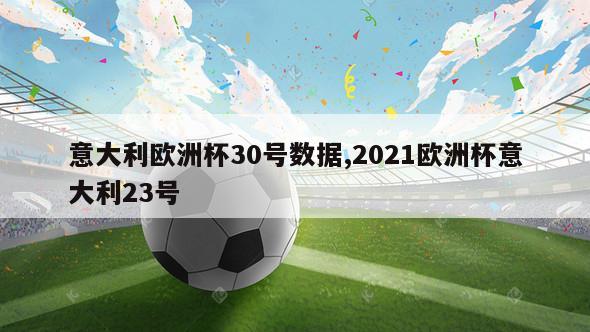 意大利欧洲杯30号数据,2021欧洲杯意大利23号